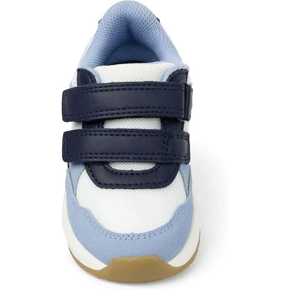 Gymboree Boys Kids Size 3 Colorblock Sneakers Little Essentials Blue Hook & Loop